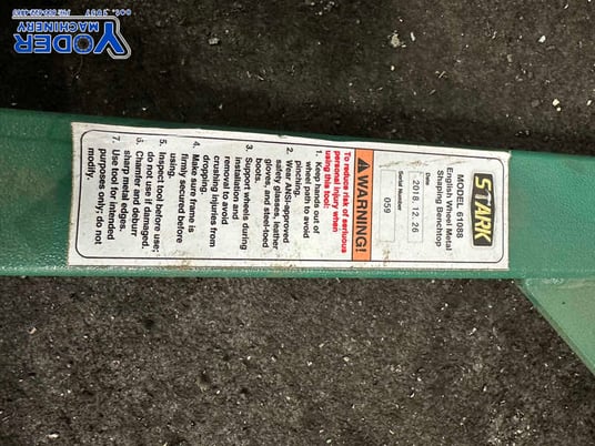 Stark #61088, English Wheel, 16 gauge, 15-3/8" throat - Image 5