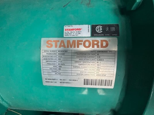 250 KW Cummins #QSK19G, Natural gas generator set, 277/480 Volts, 3-Phase - Image 8
