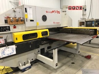 33 Ton, Amada #Pega 357, CNC Turret Punch, 50" X 144" Sheet Size, 350 HPM, 80 PSI, GE Fanuc 04PC Control, 1995 - Image 1