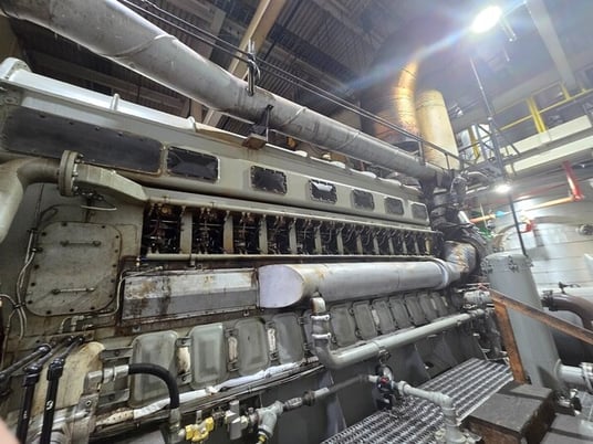 3200 KW Fairbanks Morse Alco #38ETDD8, Generator, Dual Fuel, Diesel, Natural Gas, 3.2 MW - Image 7