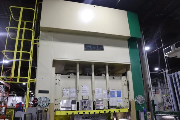 300 Ton, Sutherland #SD3-300-84-48-C, Hydraulic Press, 18" Stroke, 30" Daylight, 12" Shut Height, 440 V., AB - Image 1