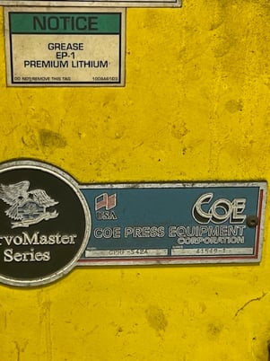 24" x .187" Coe Press Equipment #CPRF-S424, servo feed, 4" rolls diameter, 395 FPM - Image 3
