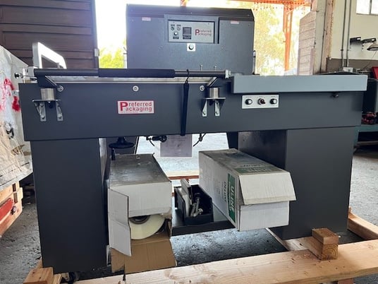 Excel #PP180844 and PP2028MK, L-bar sealer with heat shrink tunnel - Image 1