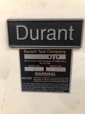 6000 lb. Durant #HDCC-6025, Coil Cradle Straightener, 25" W Capacity, .130" Thick Capacity, 7 Rolls, 60" - Image 7