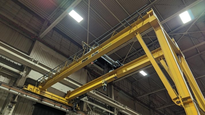 15 Ton, Kone, 30' 0" Span, 27' 5" overall height, class D, radio, VFD bridge/trolley, 2012 [#2515] - Image 2