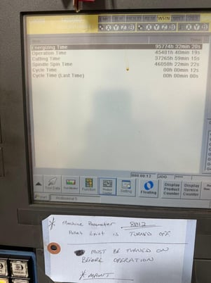 Makino #A61, 4-Axis CNC horizontal machining center, 19.7" x 19.7" Pallet Capacity, 28.7" X, 25.6" Y, 28.7" - Image 6