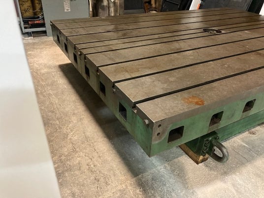 84" x 120" Giddings & Lewis, Hydrostatic Air Lift Operated Rotary Table - Image 2