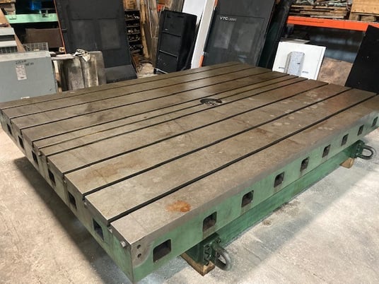 84" x 120" Giddings & Lewis, Hydrostatic Air Lift Operated Rotary Table - Image 3