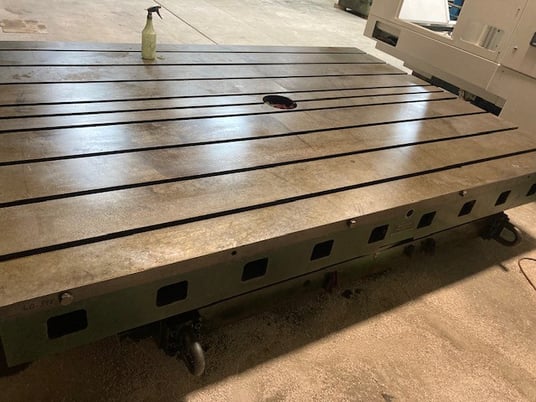 84" x 120" Giddings & Lewis, Hydrostatic Air Lift Operated Rotary Table - Image 6