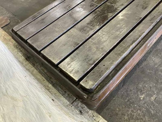 60" x 55", T-slotted floor plate, 5 T-slots - Image 3