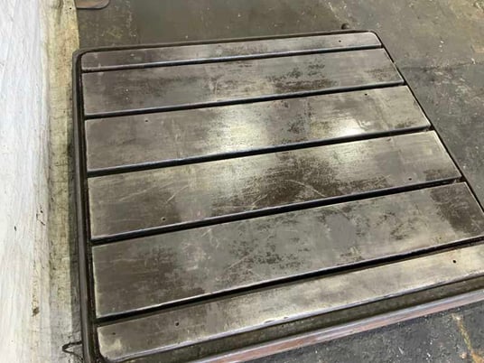 60" x 55", T-slotted floor plate, 5 T-slots - Image 4