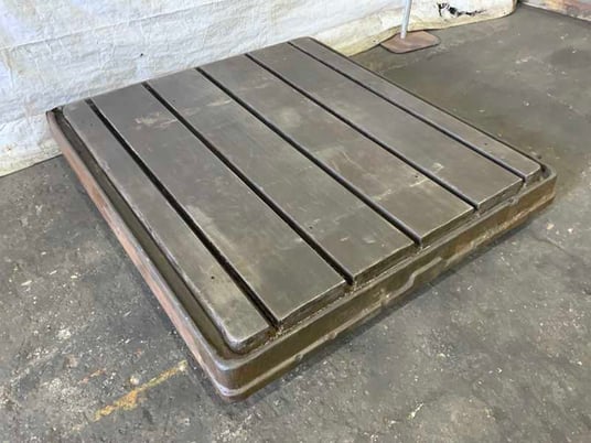 60" x 55", T-slotted floor plate, 5 T-slots - Image 5