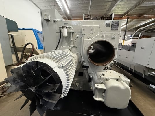 No. 4A Warner & Swasey, M3580,saddle type turret lathe, 9.5" spindle hole,chip pan & coolant - Image 5