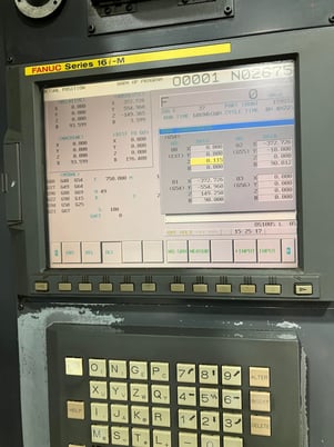 Niigata #SPN50, 4-Axis horizontal machining center, Fanuc 16iM, 29.5" X, 29.5" Y, 29.5" Z, 12000 RPM, 60 - Image 3