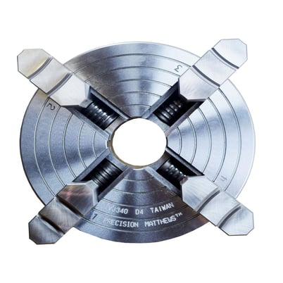 8" Precision Matthews 8" High Precision 4-Jaw Lathe Chuck, D1-4 Mount - Image 2