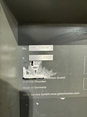 DMG, Mori #DMU-125U, 5-Axis machining center, serial #11460000383, 2006 - Image 3