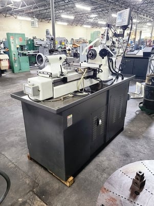 11" x 18" GMC Cyclematic #CTL-618EVS, tool room lathe, Fagor digital read out, steady/follow rests, one shot - Image 6