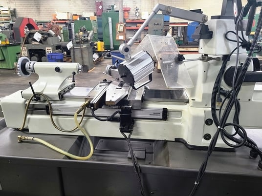 11" x 18" GMC Cyclematic #CTL-618EVS, tool room lathe, Fagor digital read out, steady/follow rests, one shot - Image 9