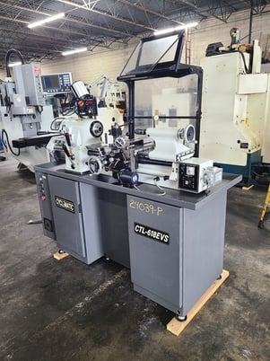 11" x 18" GMC Cyclematic #CTL-618EVS, tool room lathe, Fagor digital read out, one shot lube, coolant, 2009 - Image 2