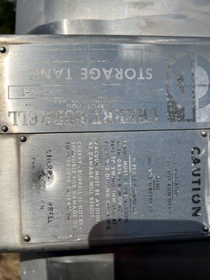 4000 gallon Stainless Steel mix tank, side bottom entering agitator, dish top & bottom, mounted on legs - Image 2