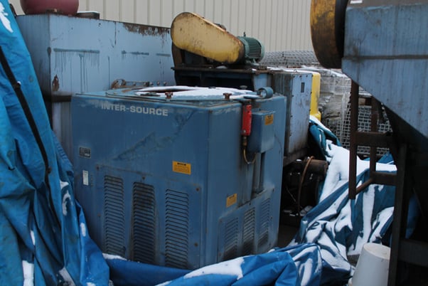 Inter-Source, complete chip processing system, 30" chip spinner, chip shredder, coolant tank - Image 3