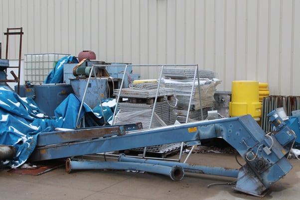Inter-Source, complete chip processing system, 30" chip spinner, chip shredder, coolant tank - Image 5