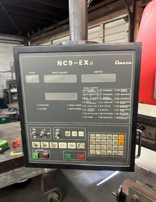 55 Ton, Amada #RG-50, CNC press brake, 6.8' OA, 59.9" between housing, 3.9" stroke, 15.76" throat, 14.6" - Image 2