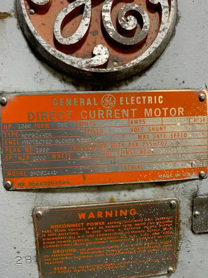1300 HP 700 RPM General Electric MDP-824-AER motor - Image 1