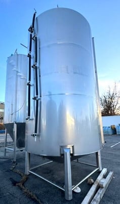 6000 gallon Specific Mechanical Systems, jacketed sanitary Stainless Steel tank, 8' 6" dia.x 14' T/T - Image 3