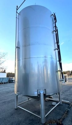6000 gallon Specific Mechanical Systems, jacketed sanitary Stainless Steel tank, 8' 6" dia.x 14' T/T - Image 5