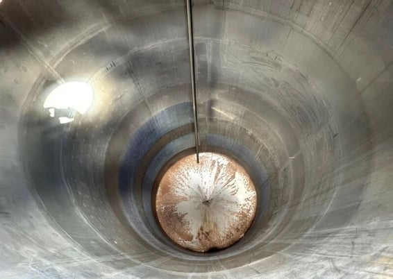 6000 gallon Specific Mechanical Systems, jacketed sanitary Stainless Steel tank, 8' 6" dia.x 14' T/T - Image 6