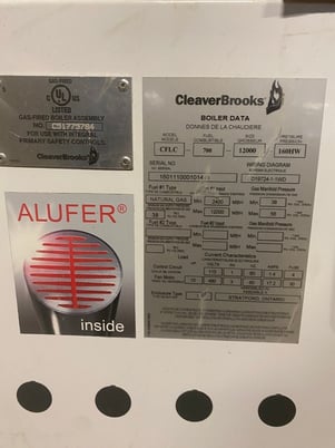 Cleaver-Brooks #CFLC, 12000 MBTU Condensing Boiler, natural gas or propane fired, new (2 available) - Image 4