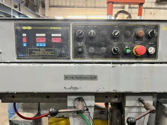 16" x 18" Hyd-Mech #S-23P, semi-automatic horizontal mitering bandsaw, 75 - 400 FPM, 2003 - Image 3