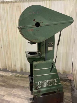 15 Ton, Rousselle #2, OBI flywheel press, 2" stroke, 7-3/4" Shut Height, 160 SPM, 1 HP, mechanical clutch - Image 3
