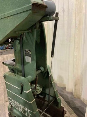 15 Ton, Rousselle #2, OBI flywheel press, 2" stroke, 7-3/4" Shut Height, 160 SPM, 1 HP, mechanical clutch - Image 5