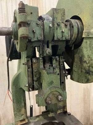 15 Ton, Rousselle #2, OBI flywheel press, 2" stroke, 7-3/4" Shut Height, 160 SPM, 1 HP, mechanical clutch - Image 7
