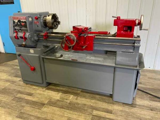 15" x 42" Sheldon #R15-6, engine lathe, 8" swing over cross slide, 3 & 4-jaw 10" chuck, 3 HP, taper attachment - Image 1