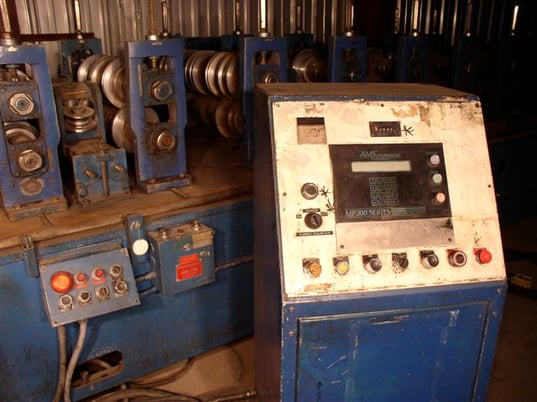 16 Stand, Bradbury, 37" roll space, gear driven, 3" shafts, 40 HP variable speed, 0-95 FPM, coil reel - Image 3