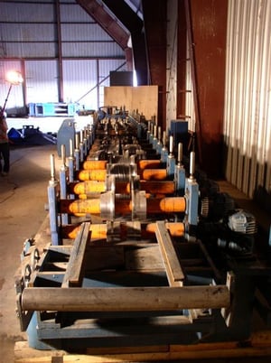 16 Stand, Bradbury, 37" roll space, gear driven, 3" shafts, 40 HP variable speed, 0-95 FPM, coil reel - Image 4