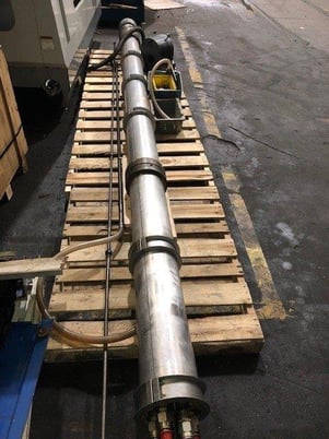 LNS #Hydrobar-6.65HS-5.2, barfeed, 2.5" diameter, 12' length, hydraulic tank, (2) support stands, 1990 - Image 1