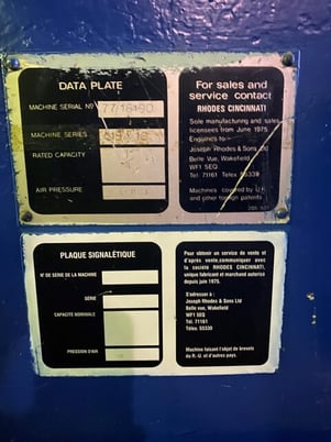 1/4" x 12' Cincinnati, power squaring shear, power Back Gauge, 12' squaring arm, adj rake, adj gap - Image 8