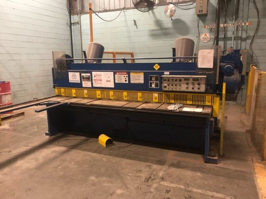 1/4" x 12' Cincinnati, power squaring shear, power Back Gauge, 12' squaring arm, adj rake, adj gap - Image 9