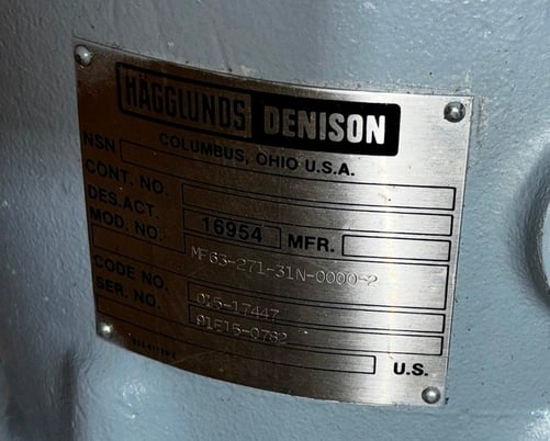 Denison MF63-271-31N-0000-2, motors, reconditioned (2 available) - Image 3