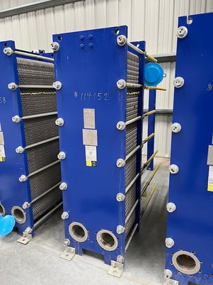 411 sq.ft., Kelvion, NF150LBA150, plate heat exchanger, 316L Stainless Steel plates, 145 psig @ 230&deg;F, 2021 - Image 5