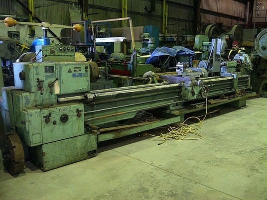 24" x 160" TOS #SN63B, Engine Lathe, 3" Spindle Bore, 14" Swing over cross-slide, 24' L x 6' H x 50" deep - Image 1