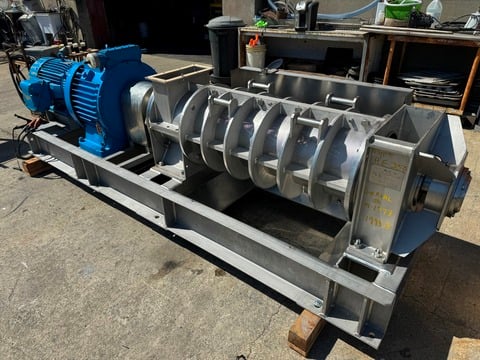 Refiner, FKC Screw Press #RE-350, Stainless Steel, 14" diameter, 30 HP - Image 6