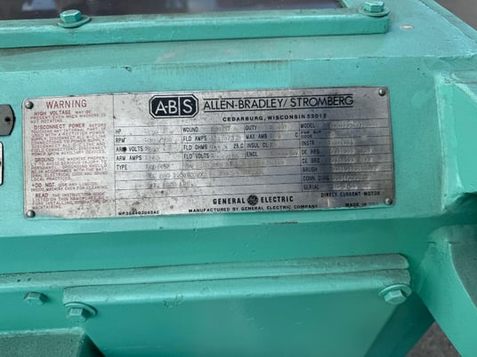 150 HP 300/900 RPM General Electric, Frame 4457, DPFG-BV, 500 VA - Image 1