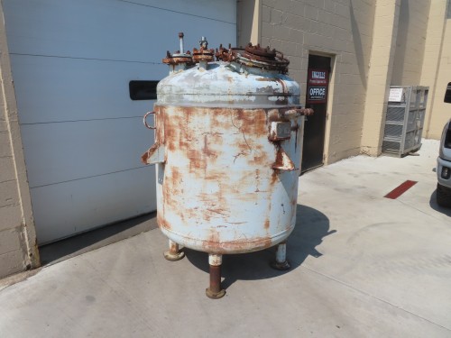 200 gallon Pfaudler, Stainless Steel reactor, 75 psi @ 350&deg;F, 45 psi/FV jacketed, 1963 - Image 1