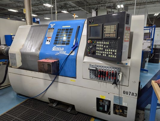 Ikegai #Genesis-1208, CNC lathe, 21.85" swing, 3-jaw 8" chuck, 2" bar, 12 turret stations, 2000 - Image 1