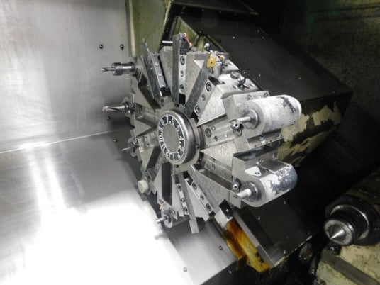 Ikegai #Genesis-1208, CNC lathe, 21.85" swing, 3-jaw 8" chuck, 2" bar, 12 turret stations, 2000 - Image 4